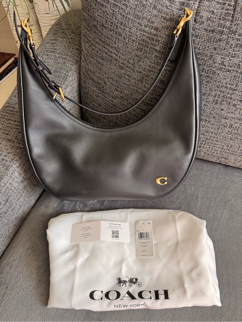 COACH Black Juliet Sling Bag